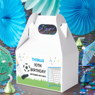 Favor Boxes Futbol Soccer Birthday boy party