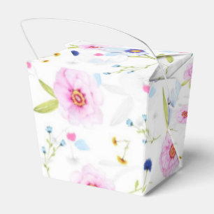 Favor Boxes with Flowers