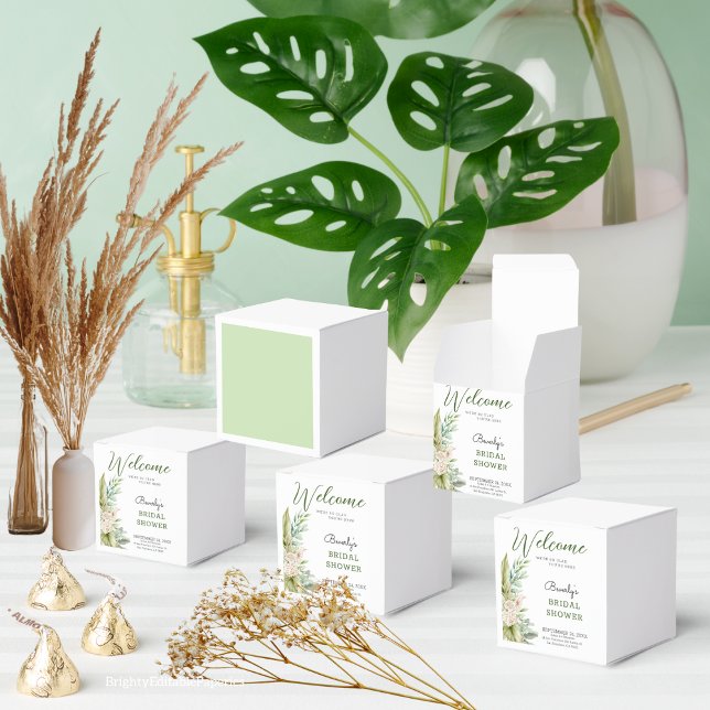 Favor Delicate Pampas Bridal Shower Box (Creator Uploaded)