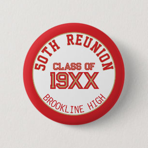 FAVOR! FUN 50th class reunion button