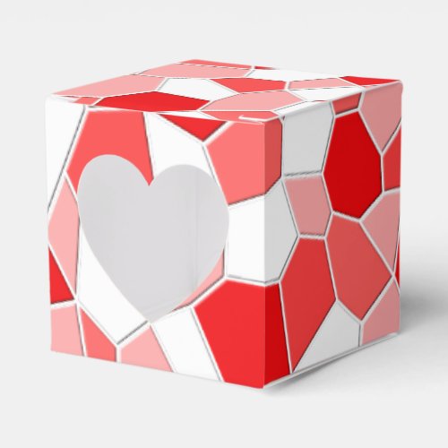 FavorGift Box _ Shades of Red Mosaic