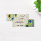 Favor Gift Tags - Peacock Feathers Wedding Set (Desk)