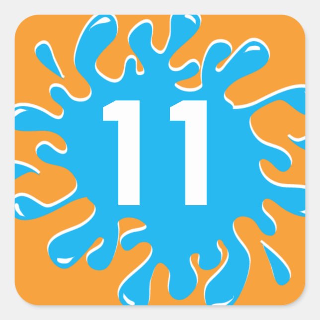 Favor / Label Sticker - Splashing Fun in the Sun (Front)