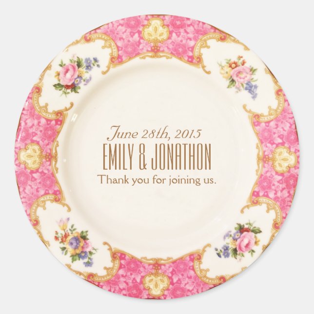 Favor Label Victorian Tea Party (Front)
