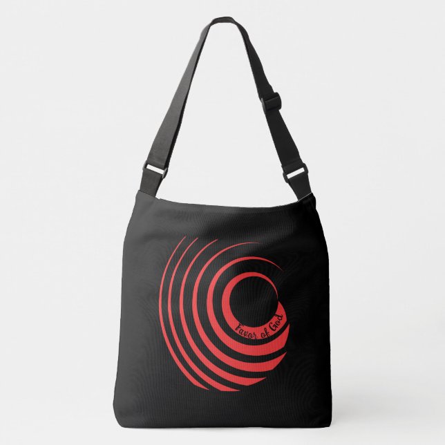 Favor of God Tote or Cross-Body Bag (Black & Red) (Front)