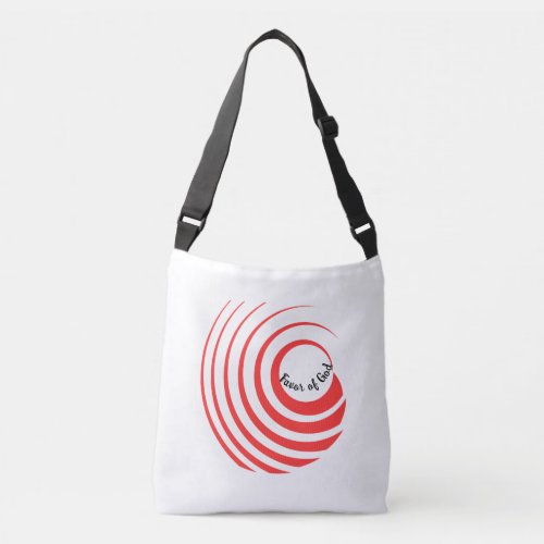 Favor of God Tote or Cross Body Bag in Red  White