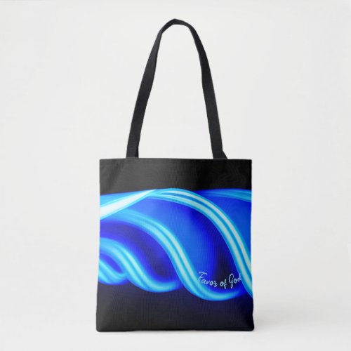 Favor of God Tote or Cross_Body Black with Blue