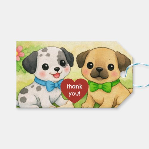 Favor Tag for Celebrations - Puppy Theme
