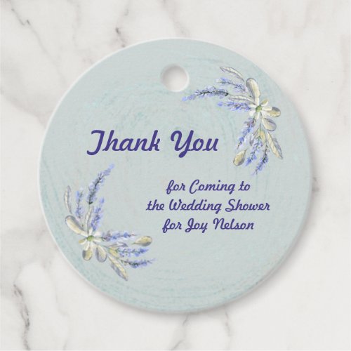 Favor Tag Thank You Wedding Shower Favor Tags