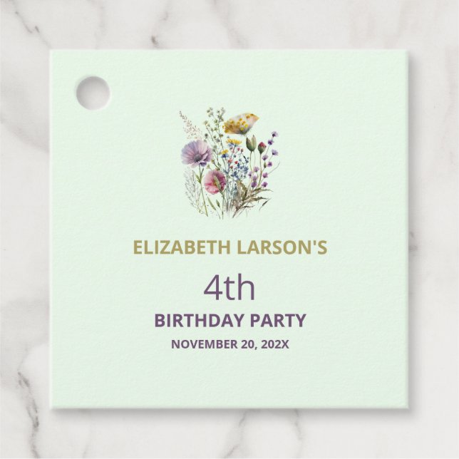 Favor Tags (Front)