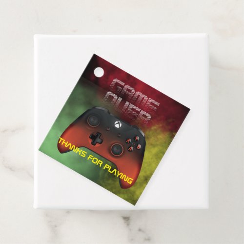 Favor Tags Gamer Party Favor Tag