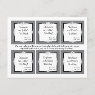 Favor Tags Summer Love and Sea Shells Postcard