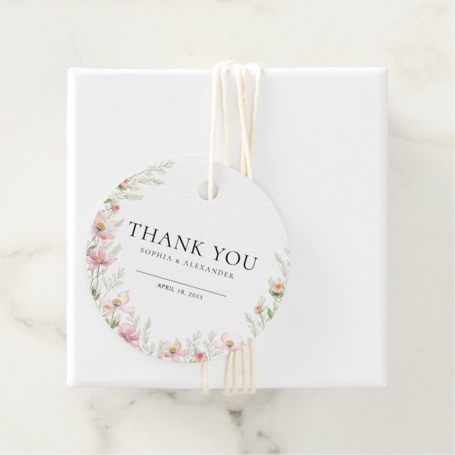 Favor Tags Wildflower Wedding (In Situ)