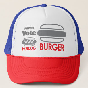 Favor Vote supporting Burger Trucker Hat