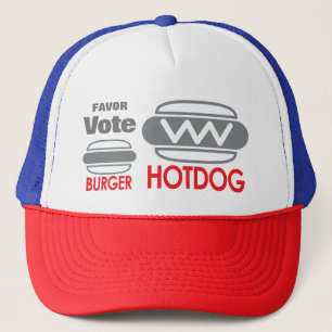 Favor Vote supporting Hotdog Trucker Hat