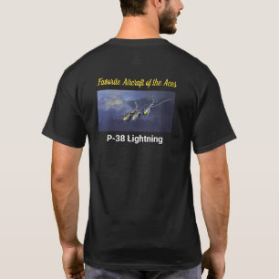 Favorite Aircraft of the Aces P-38 Lightning T-Shirt