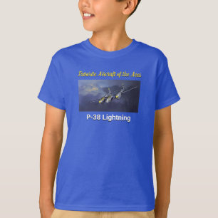 Favorite Aircraft of the Aces P-38 Lightning T-Shirt
