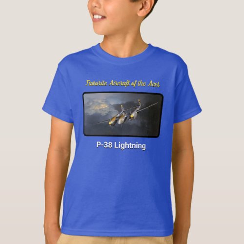 Favorite Aircraft of the Aces P_38 Lightning T_Shirt