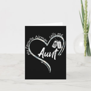 Favorite airman calls aunt air force graduation card