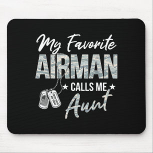 Favorite airman calls aunt air force graduation mouse pad