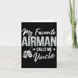 Favorite airman calls uncle air force graduation card