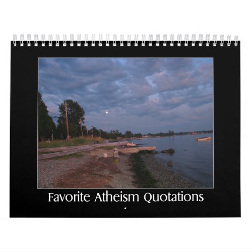Favorite Atheism Quotes Calendar