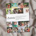 Favorite Aunt Auntie Definition Photo Collage Fleece Blanket<br><div class="desc">Personalize for your special,  favourite Aunt or Auntie to create a unique gift. A perfect way to show her how amazing she is every day. Designed by Thisisnotme©</div>