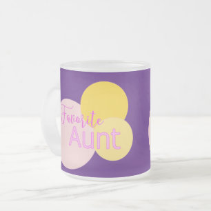 Favorite Aunt Colorful Bubbles Coffee Mug