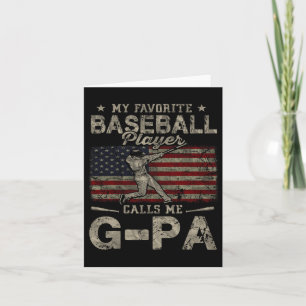 Favorite Baseball Player Calls Me G-pa Father's Da Card