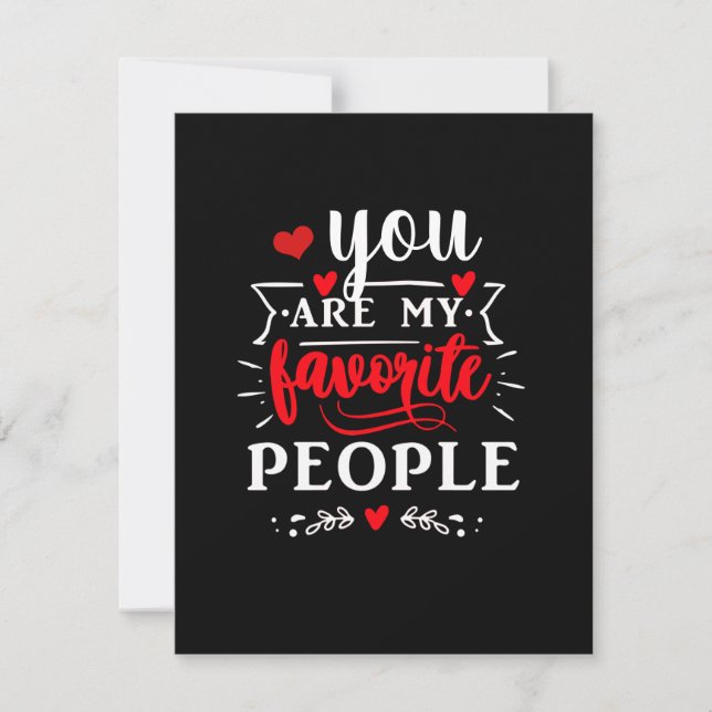 Favorite Best Friend Valentine Holiday Card (Front)