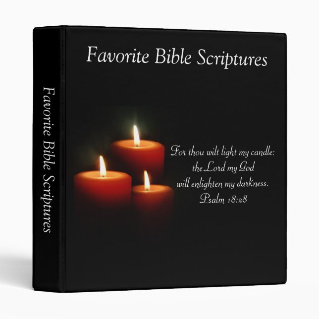 Favorite Bible Scripture Binder (Front/Spine)