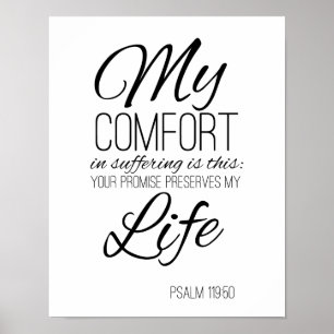 Favorite Bible Verse Psalm 119:50 Poster