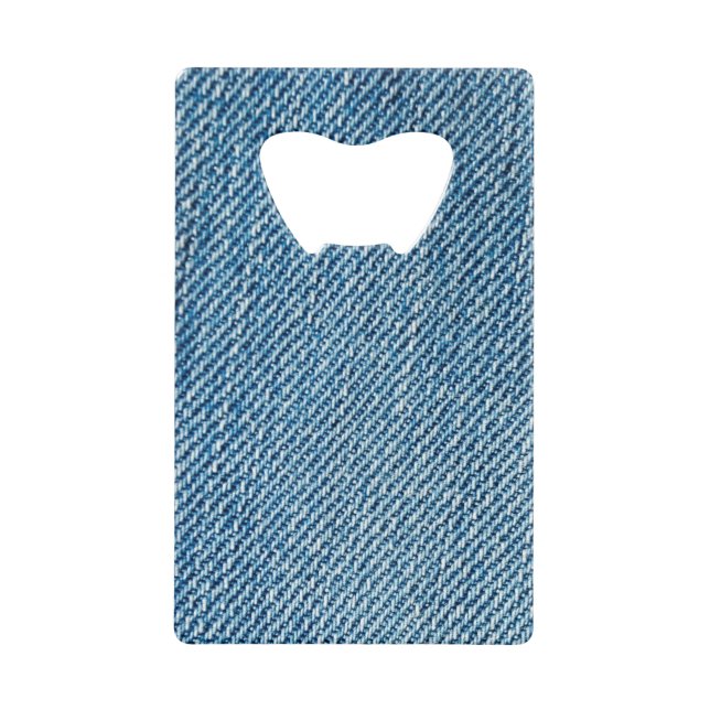 Favorite Blue Jeans Credit Card Bottle Opener (Front)