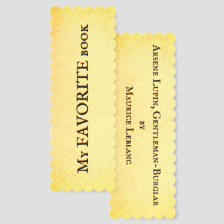 Favorite Book Bookmarks