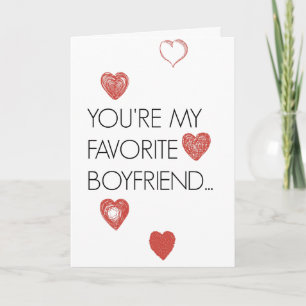 Favorite Boyfriend: Funny Valentine's Day Card