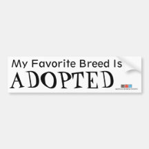 Favorite Breed Bumper Sticker