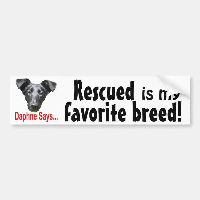 Favorite breed bumper sticker (Front)