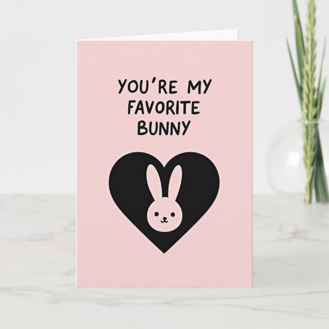 Favorite Bunny Greeting Card (Front)