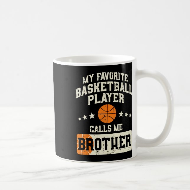 Favorite Bysketbyll Player Brother Family Byller B Coffee Mug (Right)