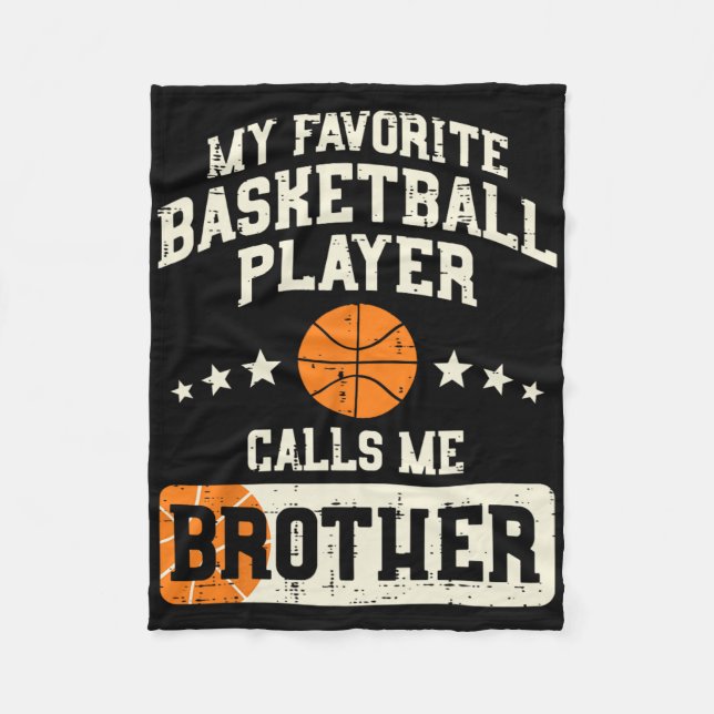 Favorite Bysketbyll Player Brother Family Byller B Fleece Blanket (Front)