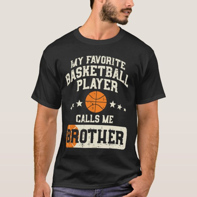 Favorite Bysketbyll Player Brother Family Byller B T-Shirt (Front)