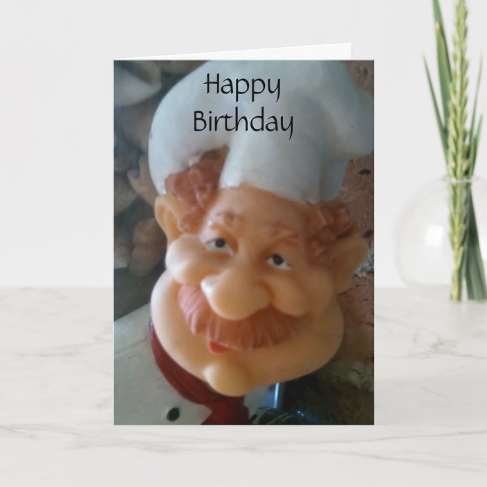 Favorite Chef Birthday Wishes Card Zazzle Com