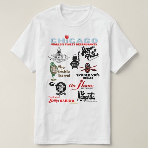 Favorite Chicagoland Restaurants v1 T_Shirt