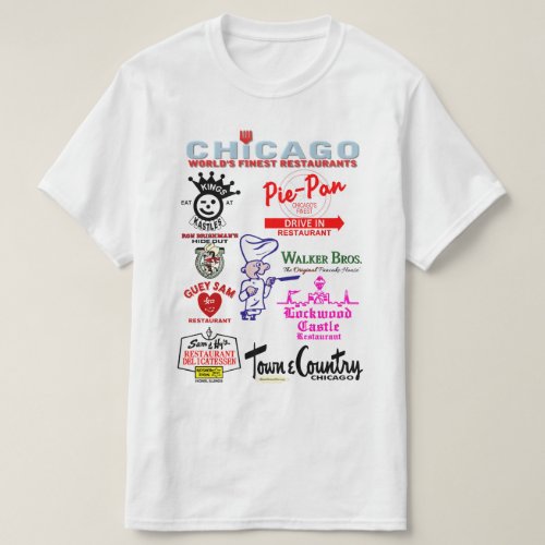 Favorite Chicagoland Restaurants v3 T_Shirt