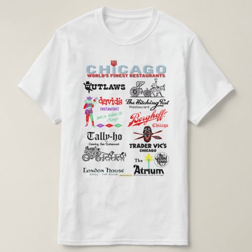 Favorite Chicagoland Restaurants v4 T_Shirt
