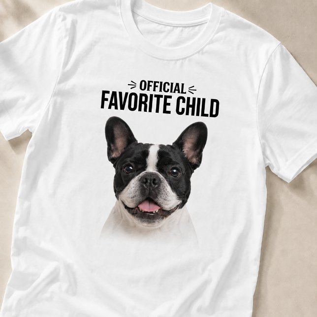 Favorite Child | Custom Minimalist Pet Portrait T-Shirt (Creator Uploaded)
