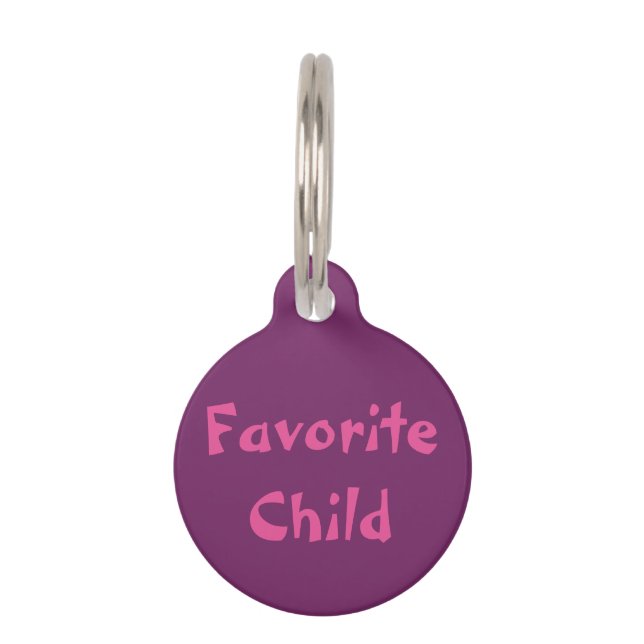 Favorite Child Pet ID Tag (Front)