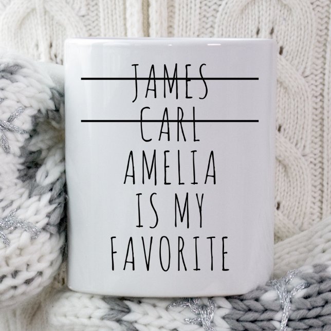 Favorite Child Son Daughter Custom Mom Mothers Day Coffee Mug (Creator Uploaded)