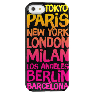 Favorite Cities Neon Clear iPhone SE/5/5s Case