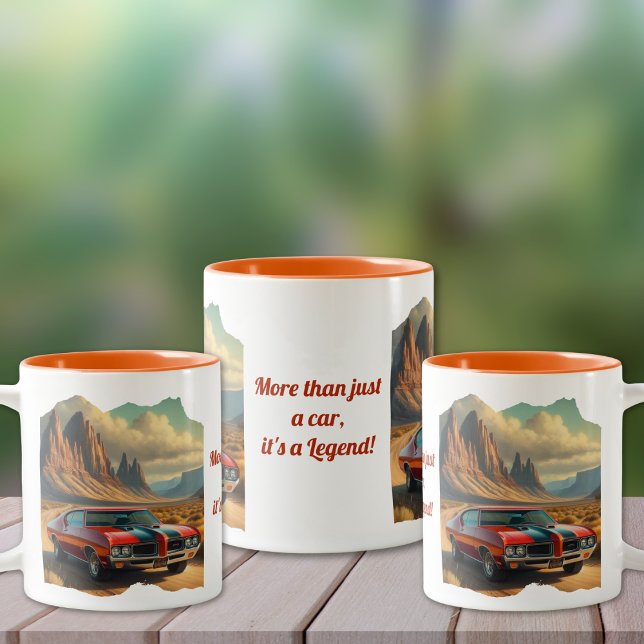 Favorite Classic Car Coffee Mug (Personalize to add names/dates. Customize to change text, color, style or remove text.)